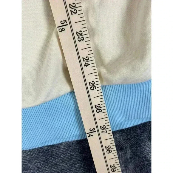 Lorna Jane Oversized Racer Sweatshirt Colorblock Women's L Green Blue Pullover - Picture 7 of 11